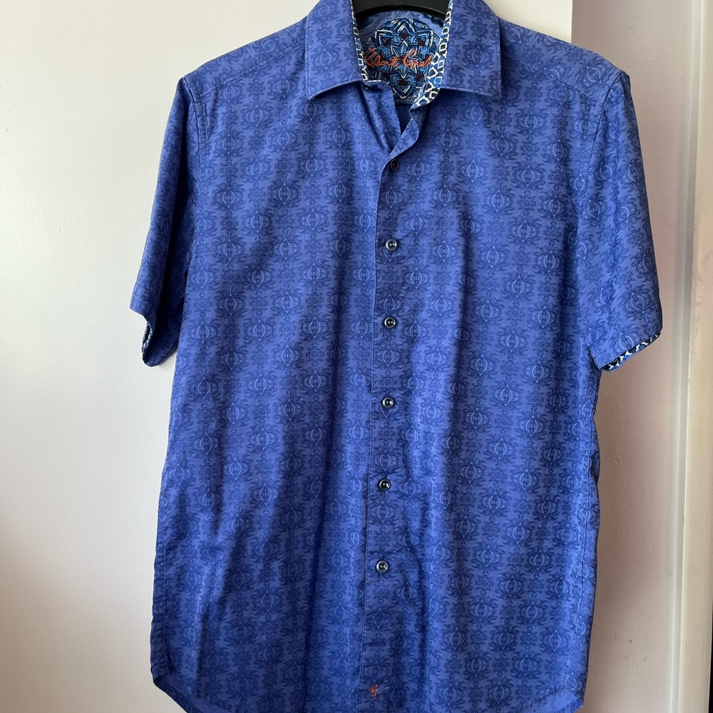 Robert Graham, short sleeve button up shirt, men’s small excellent condition